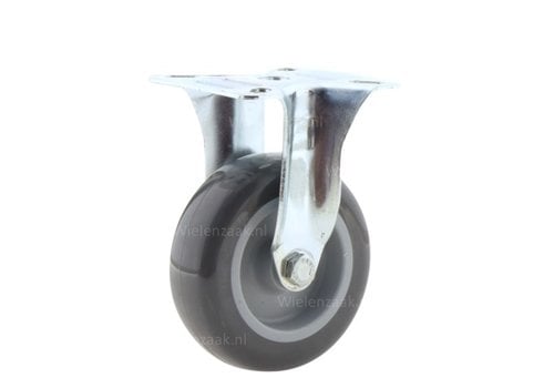 TENTE bokwiel 75 verzinkt 1PU plaat  TENTE bokwiel 75 verzinkt 1PU plaat