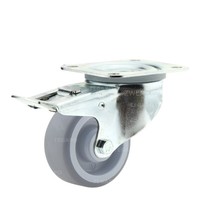 thumb-Zwenkwiel nylon 3NOP 80mm plaatbevestiging met rem-1