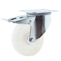 thumb-TENTE zwenkwiel nylon 3NO 125mm plaat met rem-1