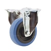 TENTE bokwiel elastisch rubber blauw 100 3KO plaat