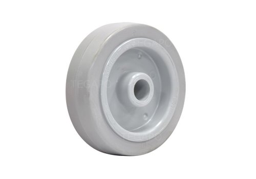 Elastisch rubber wiel 125mm 3KO asgat 20mm  Elastisch rubber wiel 125mm 3KO asgat 20mm