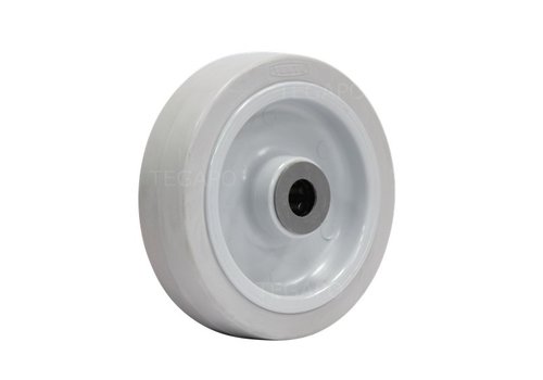 Elastisch rubber wiel 160mm 3KO rollager asgat 20mm  Elastisch rubber wiel 160mm 3KO rollager asgat 20mm