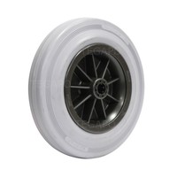 Rubber indoor wiel 200mm 3KO rollager asgat 20mm