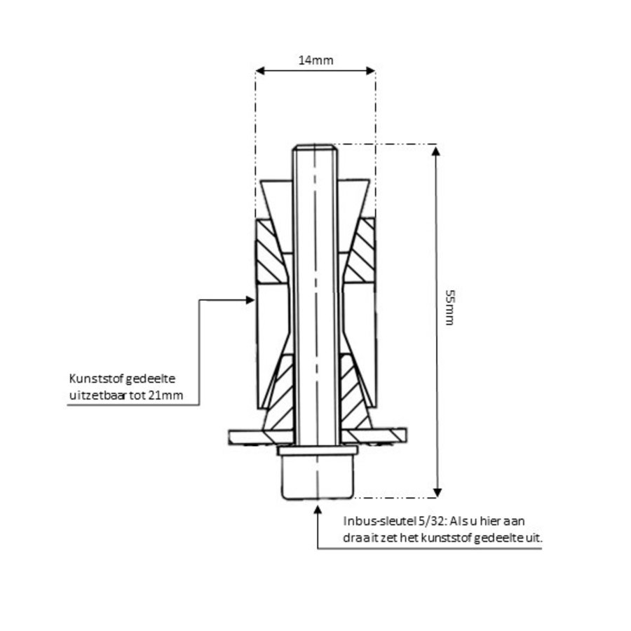 FFP expander 14-21mm