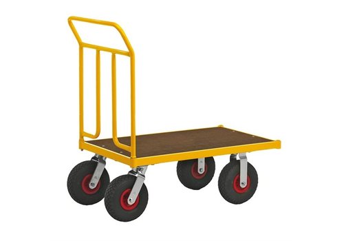 Platformwagen met luchtbanden 110x60cm 