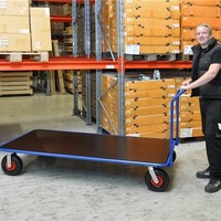 thumb-Platformwagen met luchtbanden 200x100cm-2
