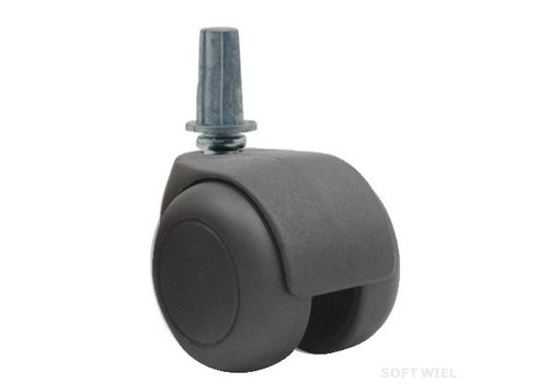 PPTP luxe wiel 50mm black line plug rond staal 13mm 