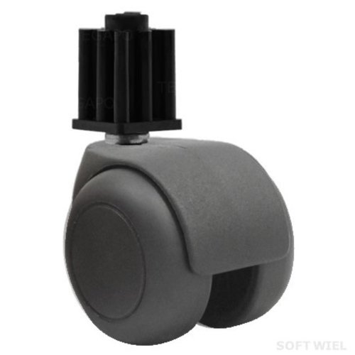 PPTP luxe wiel 50mm black line plug vierkant 23mm 