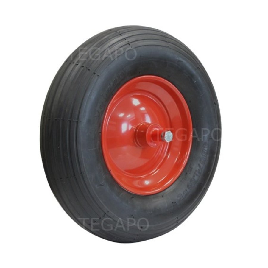 STAX kruiwagenwiel luchtband lijnprofiel met as 150mm-2