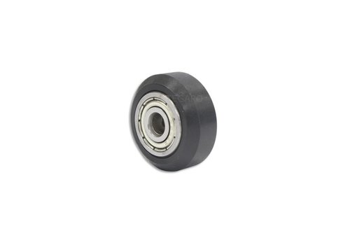 Geleidewiel POM 24x11mm asgat 5mm  Geleidewiel POM 24x11mm asgat 5mm