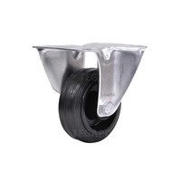 Livellö bokwiel rubber 80 2KO plaat