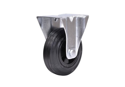 Livellö bokwiel rubber 125 2KO plaat  Livellö bokwiel rubber 125 2KO plaat