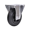 Livellö bokwiel rubber 160 2KO plaat