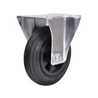 Livellö bokwiel rubber 160 2KO plaat