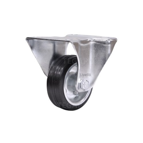 Livellö bokwiel rubber 80 2SO plaat 