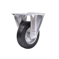 Livellö bokwiel rubber 100 2SO plaat