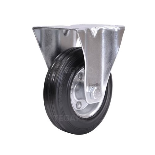 Livellö bokwiel rubber 125 2SO plaat  Livellö bokwiel rubber 125 2SO plaat