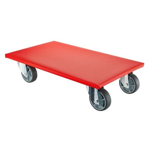 Rolplateau antislip rood 60x35cm 330kg rubber 