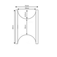 Buiswiel 60mm kogellager 10mm