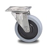 Livellö zwenkwiel RVS 100 elastisch rubber plaat Livellö zwenkwiel RVS 100 elastisch rubber plaat