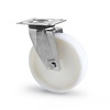 Livellö zwenkwiel RVS 80 nylon NO plaat