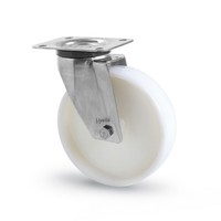 Livellö zwenkwiel RVS 80 nylon NO plaat