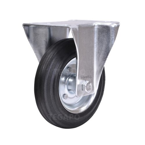 Livellö bokwiel rubber 160 2SO plaat  Livellö bokwiel rubber 160 2SO plaat