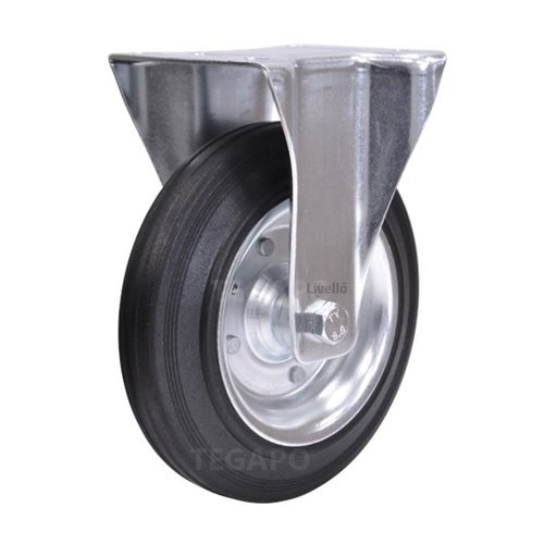 Livellö bokwiel rubber 200 2SO plaat  Livellö bokwiel rubber 200 2SO plaat