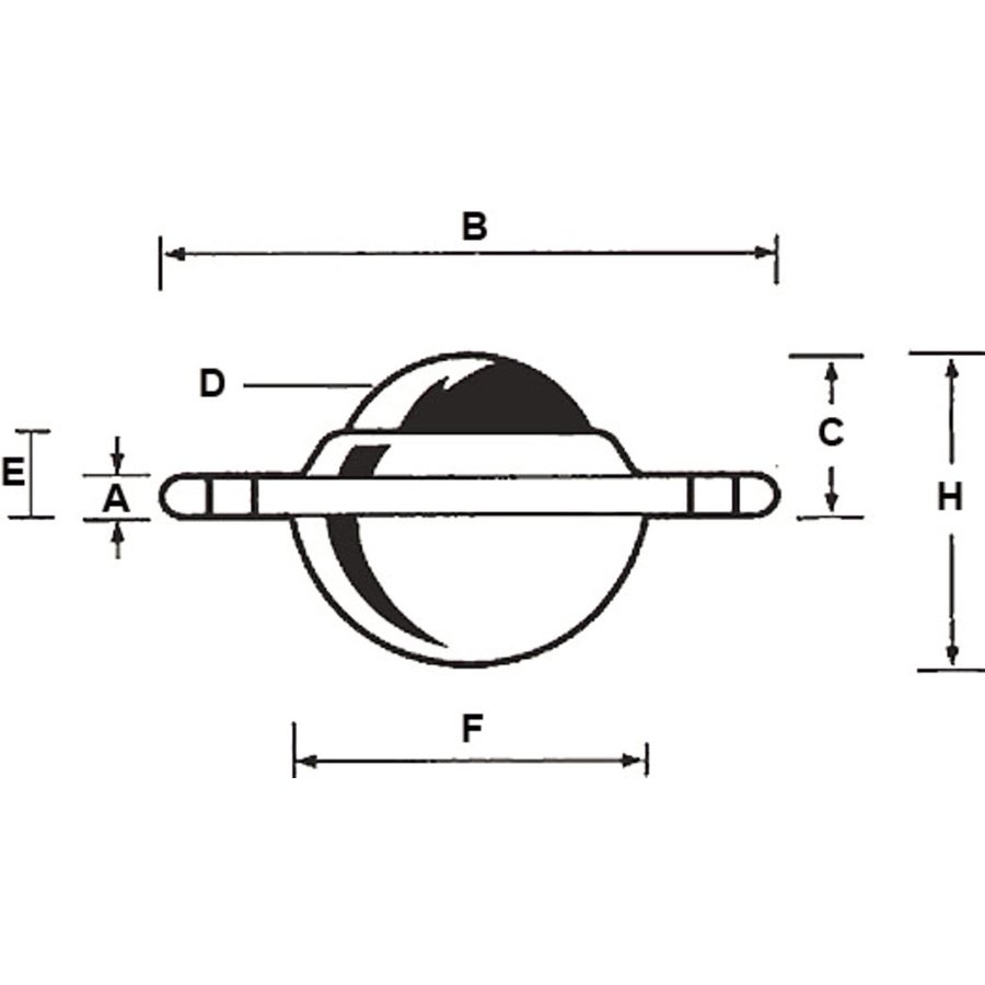 BSR kogelwiel 73-25 CP nylon