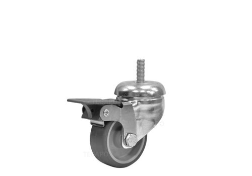 Zwenkwiel 50 verzinkt 2TP M6x17mm met rem 