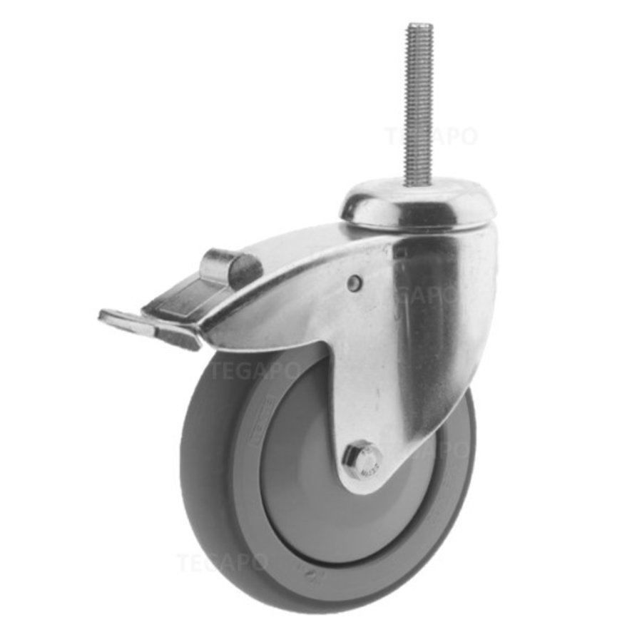 Zwenkwiel 125 verzinkt 2TPKO M6x50mm met rem-1