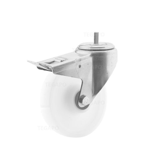 Zwenkwiel nylon 160 3NO M8x5mm met rem 