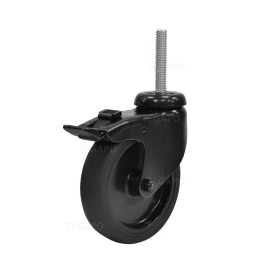 Zwenkwiel 100 black line 2TP M8x33mm met rem-1