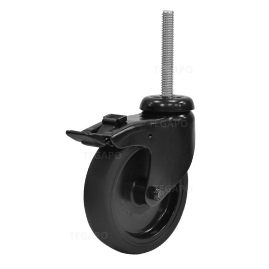 Zwenkwiel 100 black line 2TP M10x53mm met rem-1