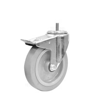 Zwenkwiel elastisch rubber 200 3KO M10x70mm met rem