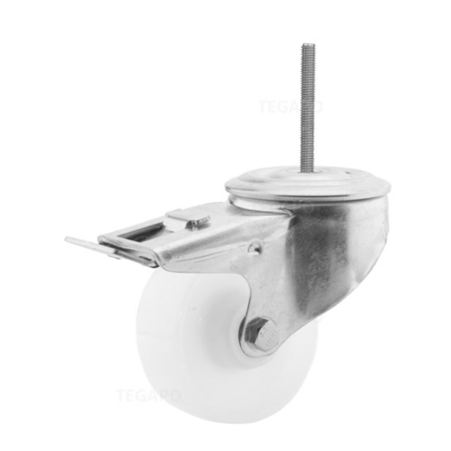 Zwenkwiel nylon 80 3NO M10x52mm met rem-1