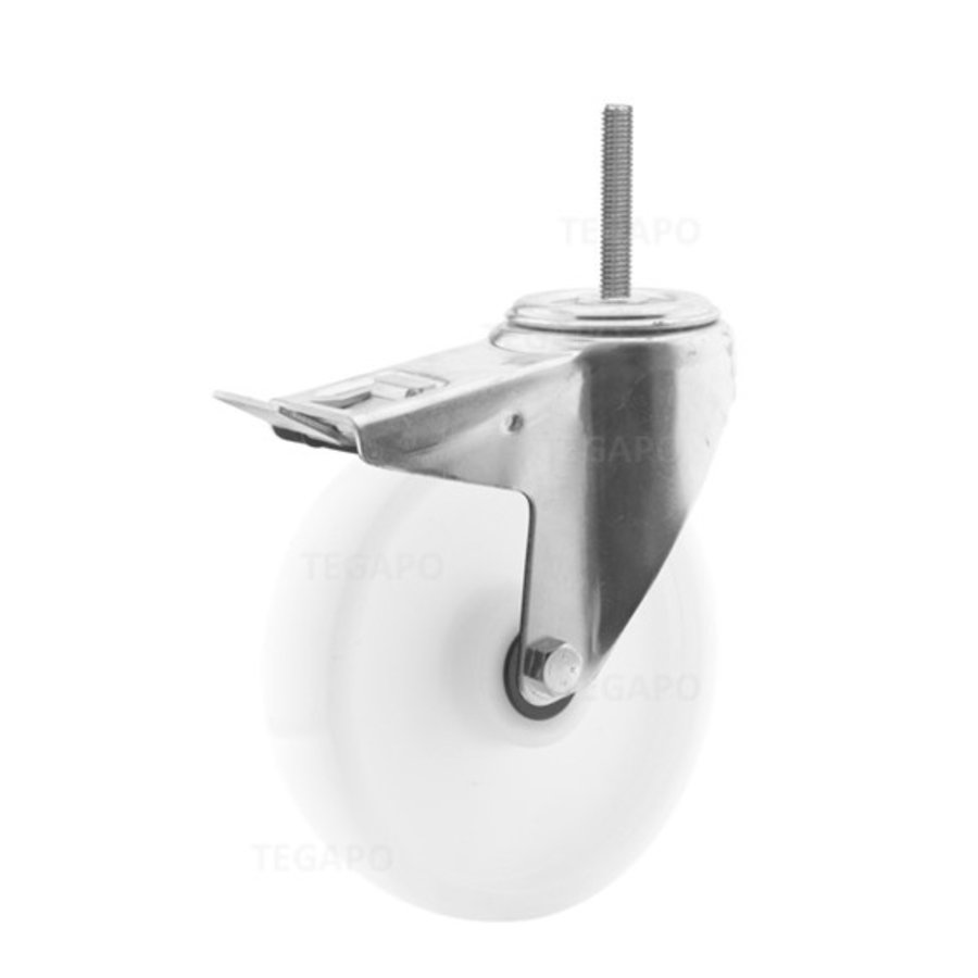 Zwenkwiel nylon 200 3NO M12x45mm met rem-1