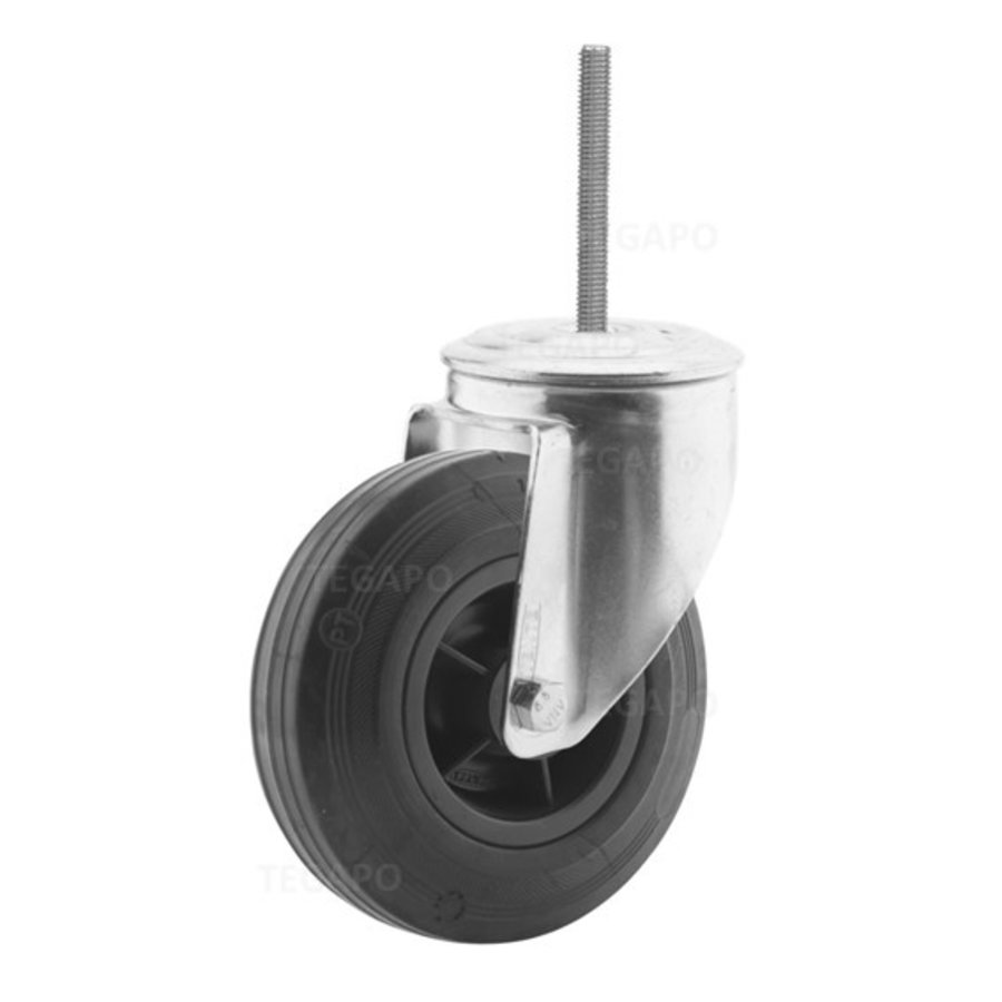 Zwenkwiel rubber 125 3KO M12x52mm-1