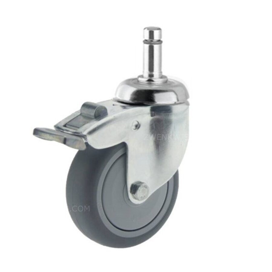 TENTE Zwenkwiel 75 verzinkt 2TPKO boutgat met rem stift 11x31mm-1