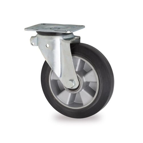 LIVELLO zwenkwiel rubber 250 5SO plaat 