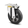 TENTE Zwenkwiel rubber 250 5SO met stuurslot TENTE Zwenkwiel rubber 250 5SO met stuurslot
