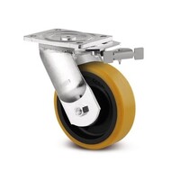 thumb-TENTE Zwenkwiel polyurethaan Xtreme 80 6GO met stuurslot-1