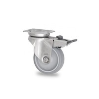 thumb-Livellö zwenkwiel RVS 50 7TP plaat met rem-1