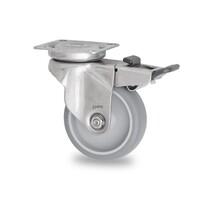 thumb-Livellö zwenkwiel RVS 75 7TP plaat met rem-1