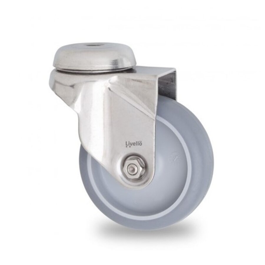 Livellö zwenkwiel RVS 75 7TP boutgat-1