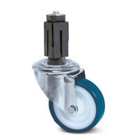 thumb-TENTE Zwenkwiel RVS 80 nylon NOC blauw vierkante koker 21,5-24mm-1