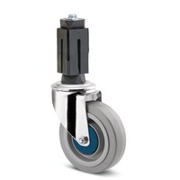 thumb-TENTE Zwenkwiel RVS 125 elastisch rubber KO vierkante koker 24-27mm-1