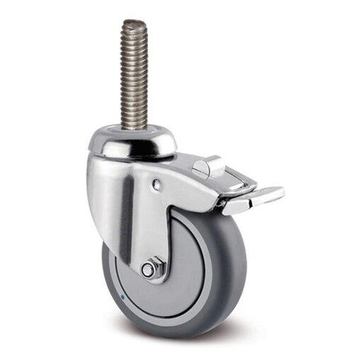 Zwenkwiel RVS 100 7TPKO M8x65 met rem 