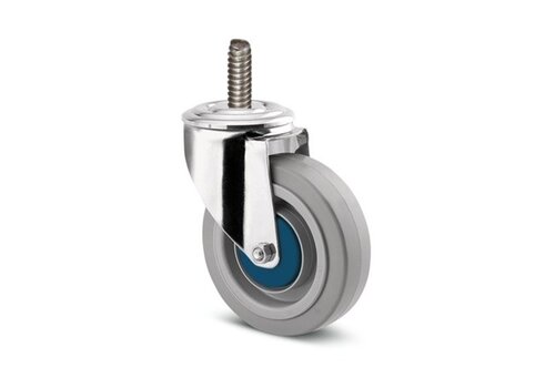 Zwenkwiel RVS 100 elastisch rubber KO M8x35  Zwenkwiel RVS 100 elastisch rubber KO M8x35