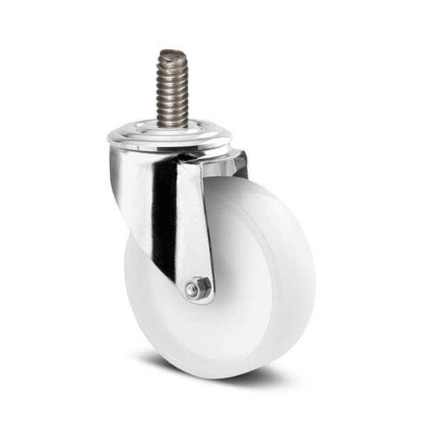 Zwenkwiel RVS 80 nylon NO M10x35-1